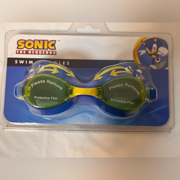 Sonic The Hedgehog Other - New Kids Sonic the Hedgehog Swimming Goggles Anti-Fog 3+ Unopened